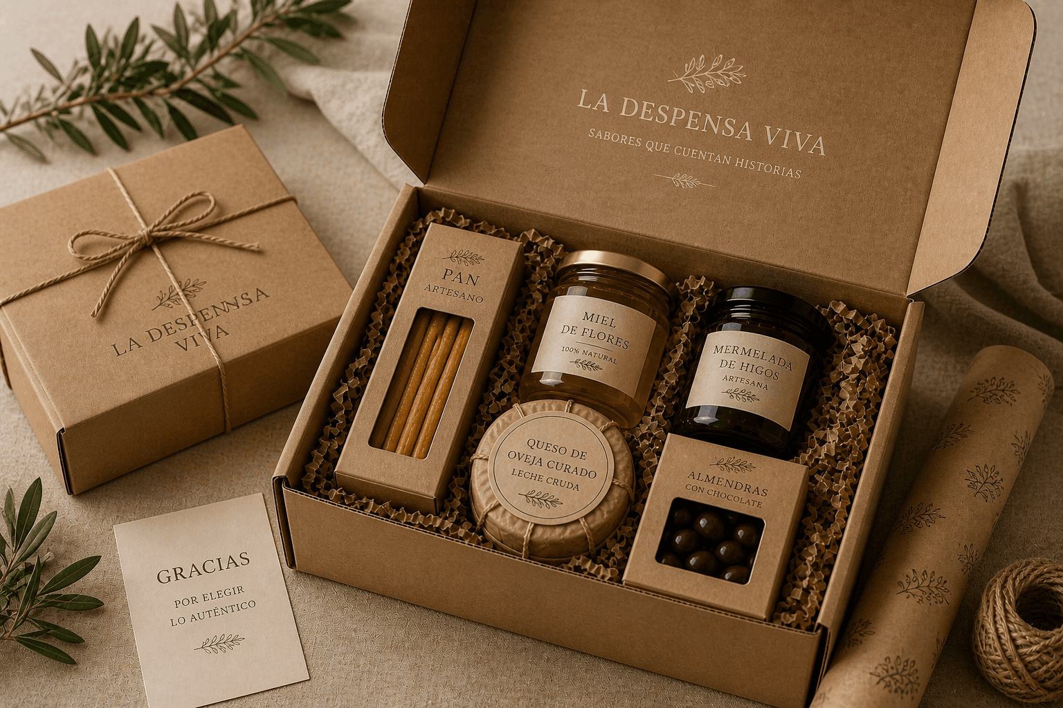 Packaging cuidado de La Despensa Viva